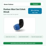 Poelsan Mavi Seri Kablin Erkek Dirsek (Dişli) 20 x ¾" Poelsan Kaplin Ek Parçalar ürün görseli