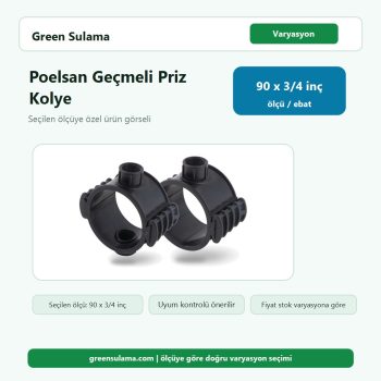 Poelsan Priz Kolye Geçmeli (Ekonomik Seri) 90 x ¾" Poelsan Kaplin Ek Parçalar ürün görseli