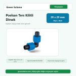 Poelsan Ters Kilitli Dirsek 20x20 Poelsan Damlama Sulama Sistemleri ürün görseli