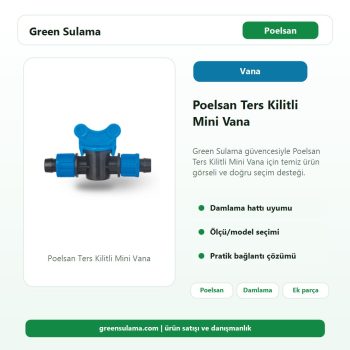 Poelsan Ters Kilitli Mini Vana Green Sulama ana ürün görseli