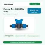 Poelsan Ters Kilitli Mini Vana 20x20 Poelsan Damlama Sulama Sistemleri ürün görseli