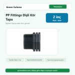 Poelsan PP Fittings Dişli Kör Tapa 2" Poelsan PP Fittings Dişli Malzemeler ürün görseli