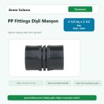 PP Fittings Dişli Manşon 2 1/2 inç x 2 1/2 inç varyasyon görseli