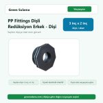 Poelsan PP Fittings Dişli Redüksiyon Erkek Dişi 3" x 2" Poelsan PP Fittings Dişli Malzemeler ürün görseli
