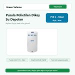 Pusula Polietilen Dikey Su Depoları – Mavi / 750lt urun gorseli
