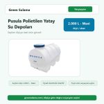 Pusula Polietilen Yatay Su Depoları – 2.000lt / Mavi urun gorseli