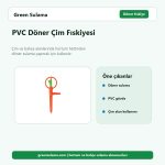 PVC Döner Çim Fıskiyesi hortum ve bahçe sulama aksesuarı