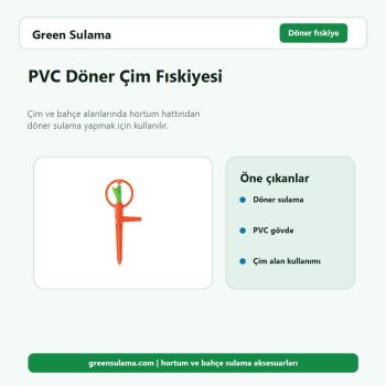 PVC Döner Çim Fıskiyesi hortum ve bahçe sulama aksesuarı