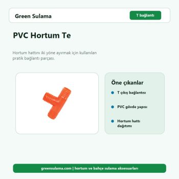 PVC Hortum Te hortum ve bahçe sulama aksesuarı