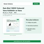 Rain Bird 100HV solenoid vana kollektör seti hazır sulama seti görseli