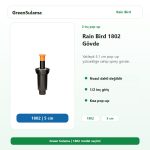 Rain Bird 1800 Serisi Tüm Yükseklikler