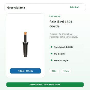 Rain Bird 1800 Serisi Profesyonel Sprey Gövde 10cm Rain Bird Otomatik Sulama Sistemleri ürün görseli