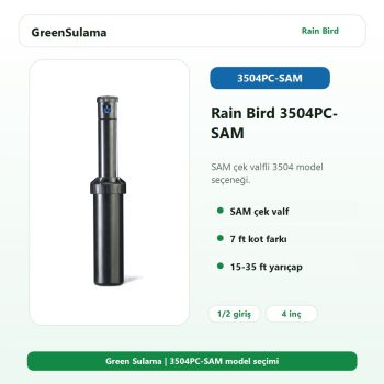 Rain Bird 1 2" 3504 Rotor Serisi 3504PC SAM Rain Bird Otomatik Sulama Sistemleri ürün görseli