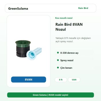 Rain Bird VAN Serisi Sprey Nozul 8VAN Rain Bird Otomatik Sulama Sistemleri ürün görseli