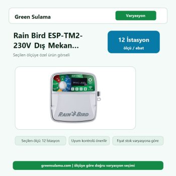 Rain Bird ESP TM2 230V Dış Mekan Kontrol Üniteleri 12 Rain Bird Elektrikli Kontrol Ünitesi ürün görseli