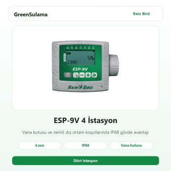 Rain Bird ESP9VI Pilli Kontrol Üniteleri 4 Rain Bird Otomatik Sulama Sistemleri ürün görseli