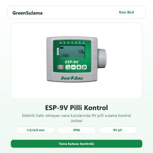 Rain Bird ESP9VI Pilli Kontrol Üniteleri 2 rain bird esp9vi pilli kontrol unitesi v1