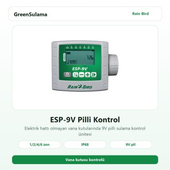 Rain Bird ESP9VI pilli sulama kontrol ünitesi