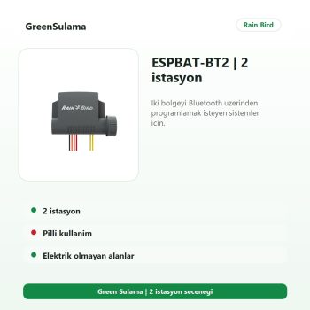 Rain Bird ESPBAT BT 9V Bluetoothlu Kontrol Üniteleri 2 Rain Bird Bluetoothlu Kontrol Ünitesi ürün görseli