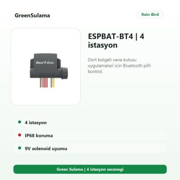 Rain Bird ESPBAT BT 9V Bluetoothlu Kontrol Üniteleri 4 Rain Bird Bluetoothlu Kontrol Ünitesi ürün görseli