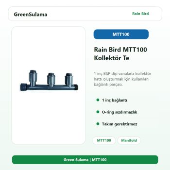 Rain Bird MTT100 selenoid vana bağlantı kollektörü te