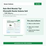 Rain Bird musluk tipi 100 metre damla sulama seti hazır sulama seti görseli