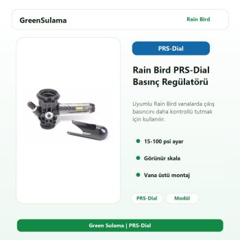 Rain Bird PRS-Dial solenoid vana basınç regülatörü