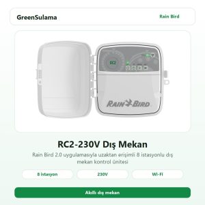 Rain Bird RC2-230V Dış Mekan Kontrol Üniteleri 2 rain bird rc2 230v dis mekan kontrol unitesi v1