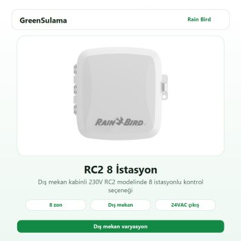 Rain Bird RC2 8 istasyon dış mekan kontrol ünitesi