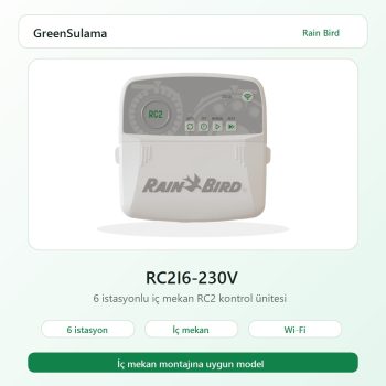 Rain Bird RC2 230V RC2 İç Mekan Kontrol Üniteleri 6 Rain Bird Elektrikli Kontrol Ünitesi ürün görseli