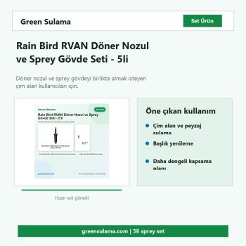 Rain Bird RVAN döner nozul ve sprey gövde seti hazır sulama seti görseli