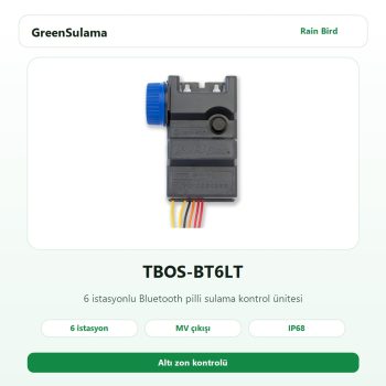 TBOS BTLT Rain Bird Pilli Kontrol Üniteleri 6 Rain Bird Bluetoothlu Kontrol Ünitesi ürün görseli