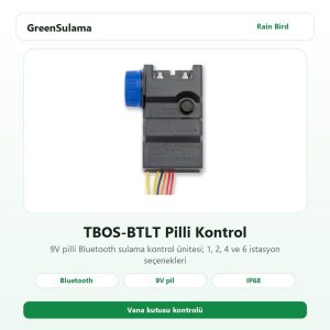 TBOS-BTLT Rain Bird Pilli Kontrol Üniteleri 2 rain bird tbos btlt pilli kontrol unitesi v1