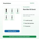 Rain Bird US400 US410 US412 US415 US418 tek parça sprey spring modelleri
