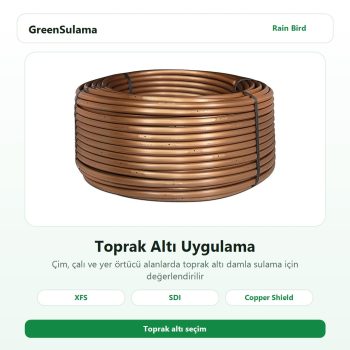 Rain Bird XFS2333100 Damla Sulama Borusu Toprak Altı Rain Bird Damlama Sulama Sistemleri ürün görseli