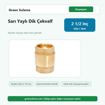 Sır Sarı Yaylı Dik Çekvalf 2 1 2″ Sır Pirinç Malzemeler ürün görseli