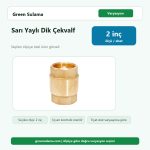 Sır Sarı Yaylı Dik Çekvalf 2" Sır Pirinç Malzemeler ürün görseli