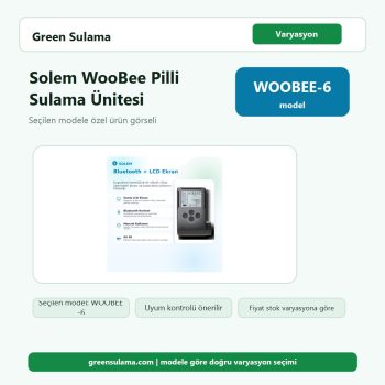 Solem WooBee Bluetooth Ekranlı Pilli Sulama Ünitesi WOOBEE Solem Bluetoothlu Kontrol Ünitesi ürün görseli