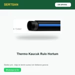 Sertsan Thermo Kauçuk Rulo Hortum ön sipariş görseli