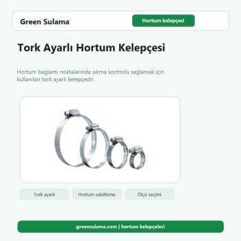 Tork Ayarlı Hortum Kelepçesi tork ayarlı hortum kelepçesi