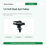 1/2 Yerli Siyah Açılı Fıskiye hortum ve bahçe sulama aksesuarı