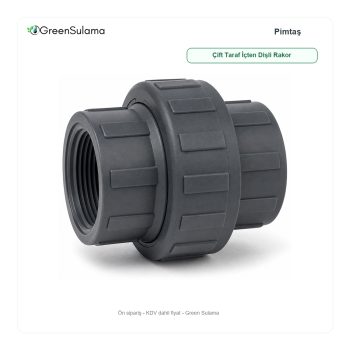 Pimtaş UH-PVC Çift Taraf İçten Dişli Rakor (Su İçin) ürün görseli - Green Sulama
