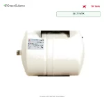 TR Tank 24 LT YATIK Sabit Membranlı Yatık Hidrofor Tankı ürün görseli - Green Sulama