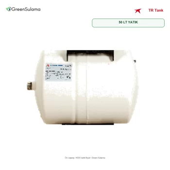 TR Tank 50 LT YATIK Sabit Membranlı Yatık Hidrofor Tankı ürün görseli - Green Sulama