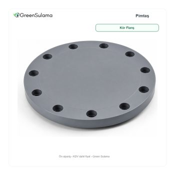 Pimtaş UH-PVC Yapıştırma Muflu Kör Flanş ürün görseli - Green Sulama