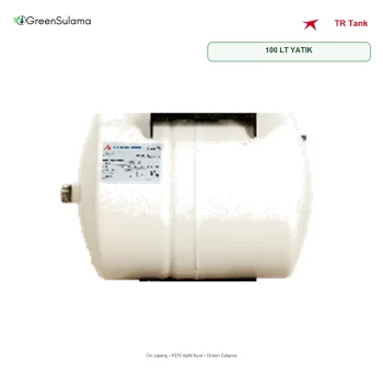TR Tank 100 LT YATIK Sabit Membranlı Yatık Hidrofor Tankı ürün görseli - Green Sulama