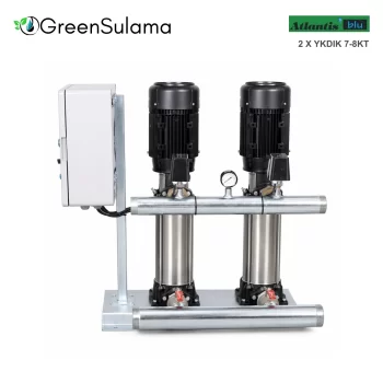 Atlantis Blu 2 X YKDIK 7-8KT Çift Pompalı Panolu Hidrofor Seti ürün görseli - Green Sulama