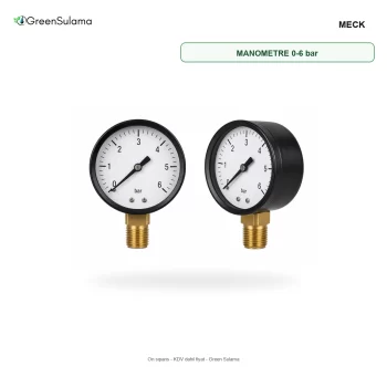 MECK MANOMETRE 0-6 bar Celik Govdeli Manometre urun gorseli - Green Sulama