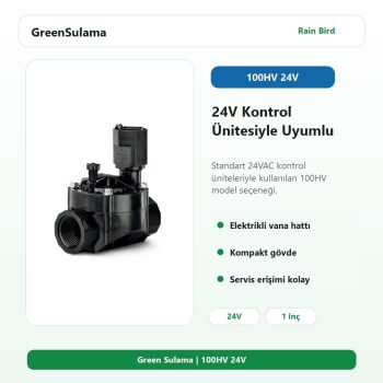 Rain Bird 100HV 24V solenoid vana görseli
